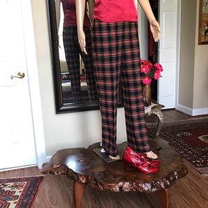 Vintage TH Wool Plaid Pant. S6